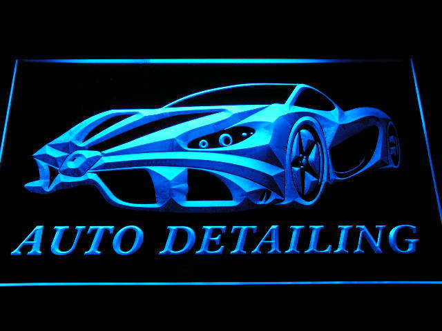 Auto Detailing Detail Car Wash Neon Light Sign